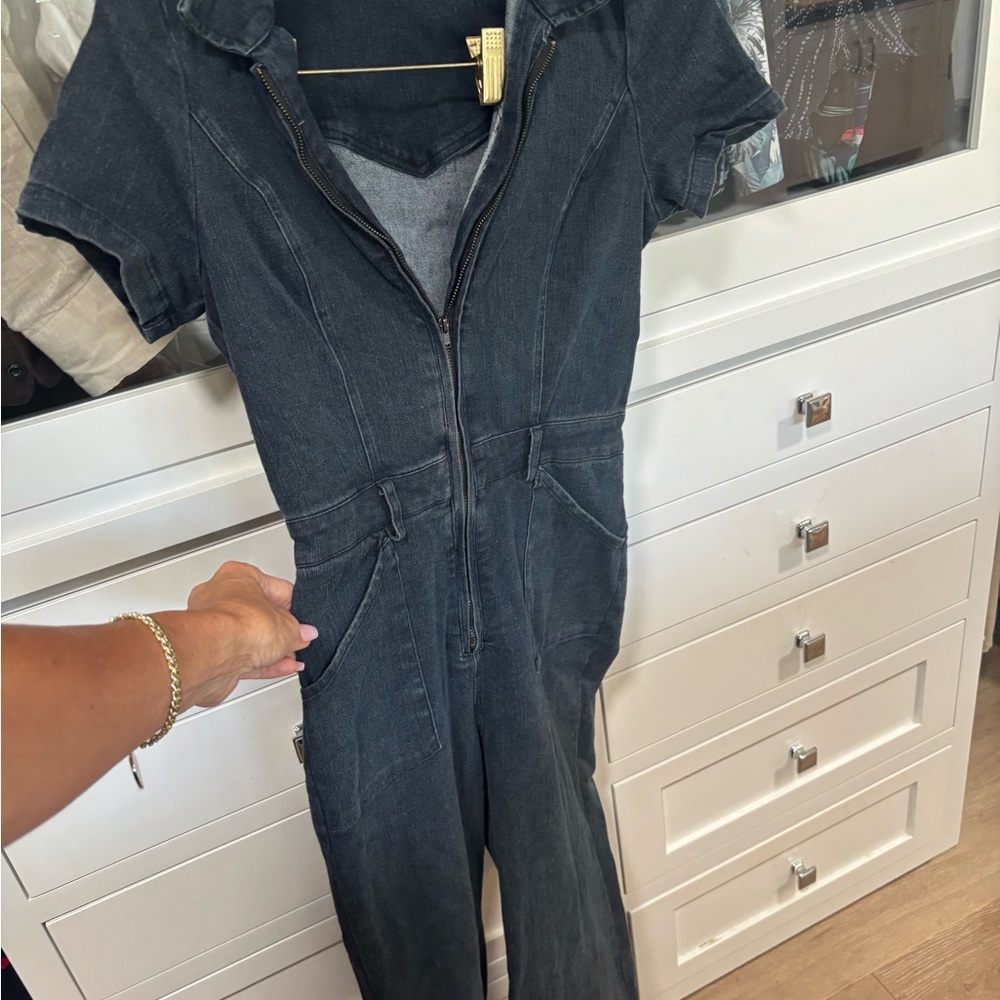 Vici Charcoal Denim Top